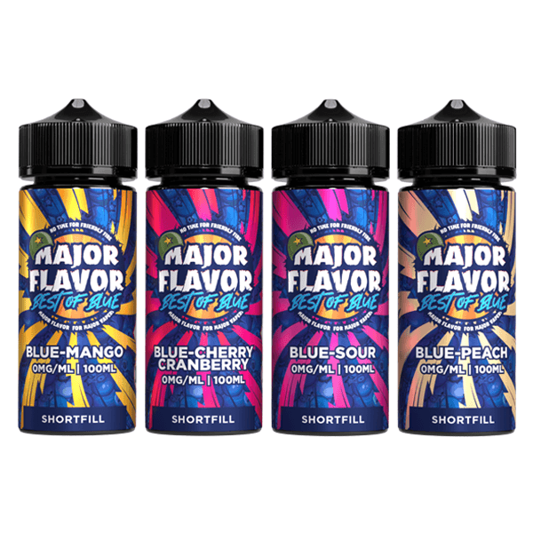 Major Flavour Best Of Blue 100ml Shortfill 0mg (70VG/30PG) - Online Vape Shop