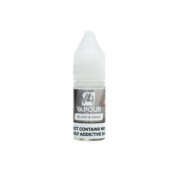 E-Liquide à base libre V4 Vapor 18 mg 10 ml (50VG/50PG)