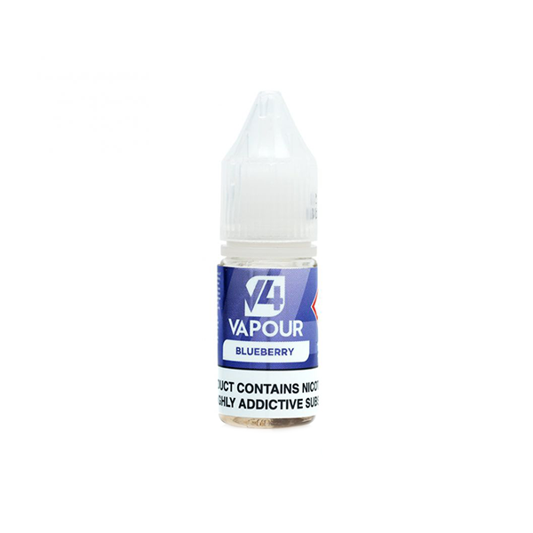 E-Liquide à base libre V4 Vapor 18 mg 10 ml (50VG/50PG)