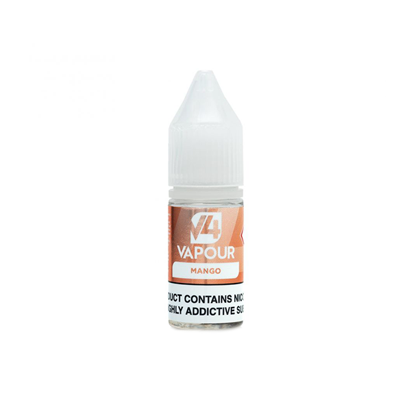 E-Liquide à base libre V4 Vapor 18 mg 10 ml (50VG/50PG)