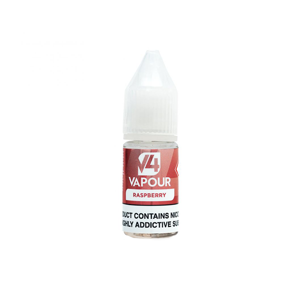 E-Liquide à base libre V4 Vapor 18 mg 10 ml (50VG/50PG)