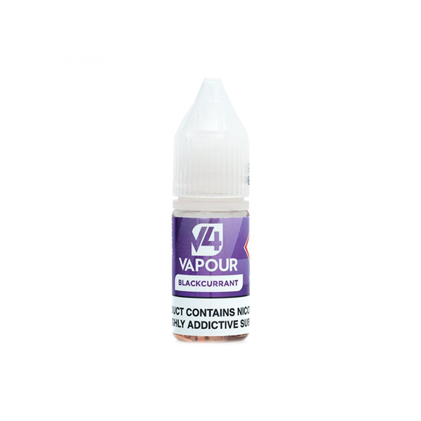 E-Liquide à base libre V4 Vapor 18 mg 10 ml (50VG/50PG)