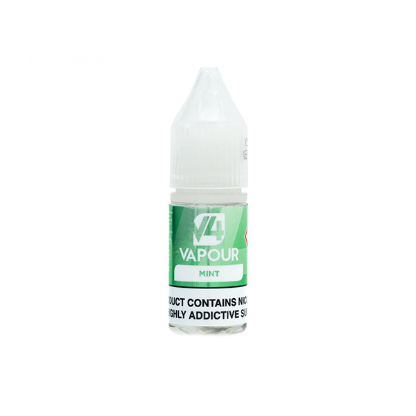 E-Liquide à base libre V4 Vapor 18 mg 10 ml (50VG/50PG)