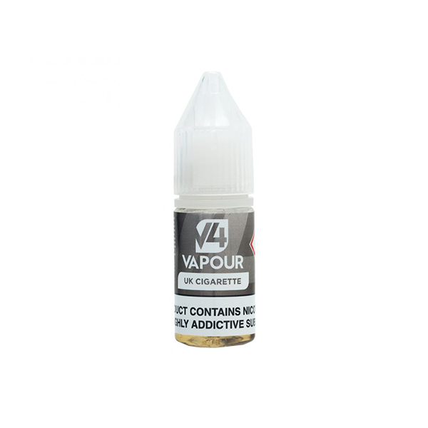 E-Liquide à base libre V4 Vapor 18 mg 10 ml (50VG/50PG)