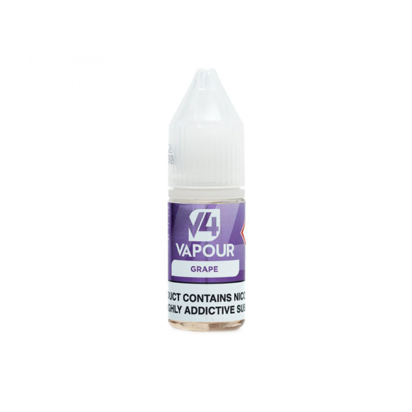E-Liquide à base libre V4 Vapor 18 mg 10 ml (50VG/50PG)