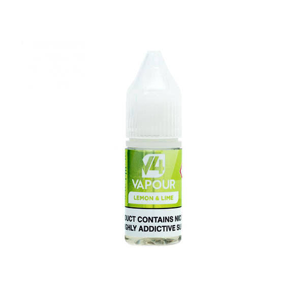 E-Liquide à base libre V4 Vapor 18 mg 10 ml (50VG/50PG)