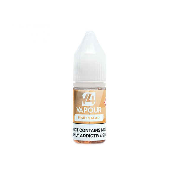 E-Liquide à base libre V4 Vapor 18 mg 10 ml (50VG/50PG)