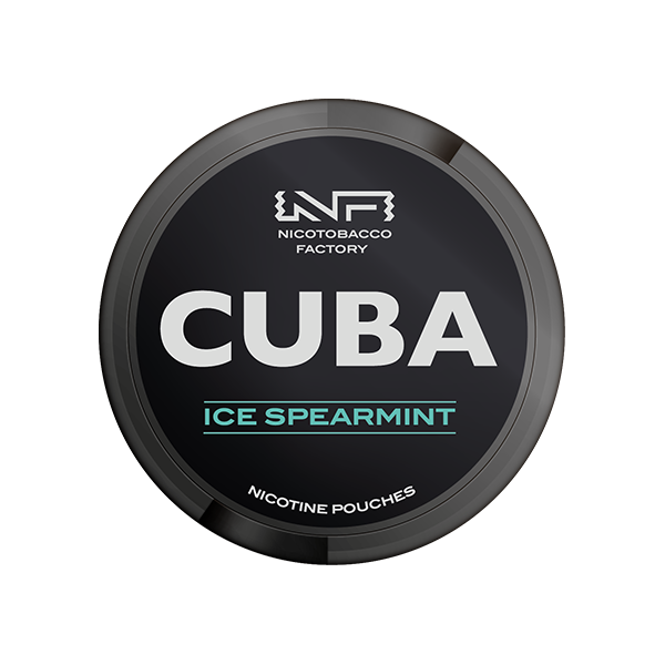 Sachets de nicotine noire CUBA 43 mg - 25 sachets