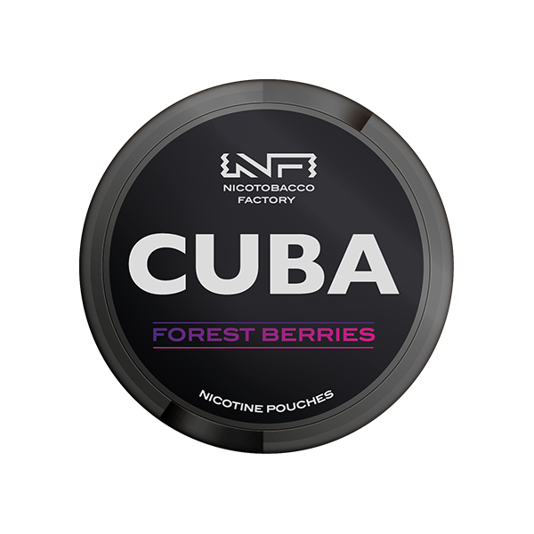 Sachets de nicotine noire CUBA 43 mg - 25 sachets