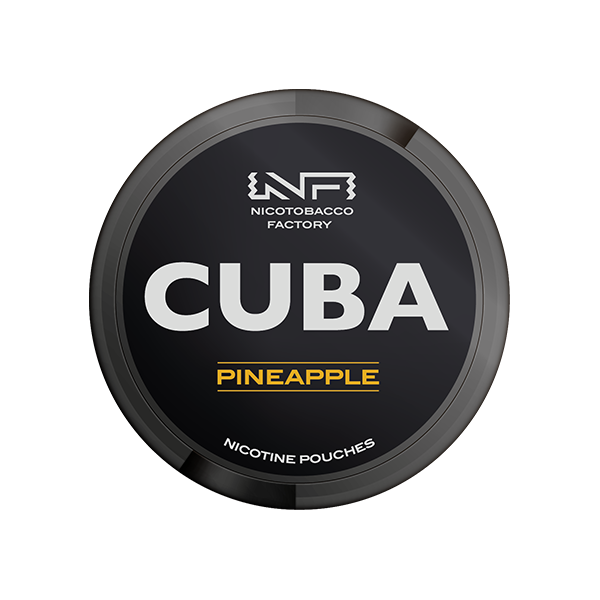 Sachets de nicotine noire CUBA 43 mg - 25 sachets