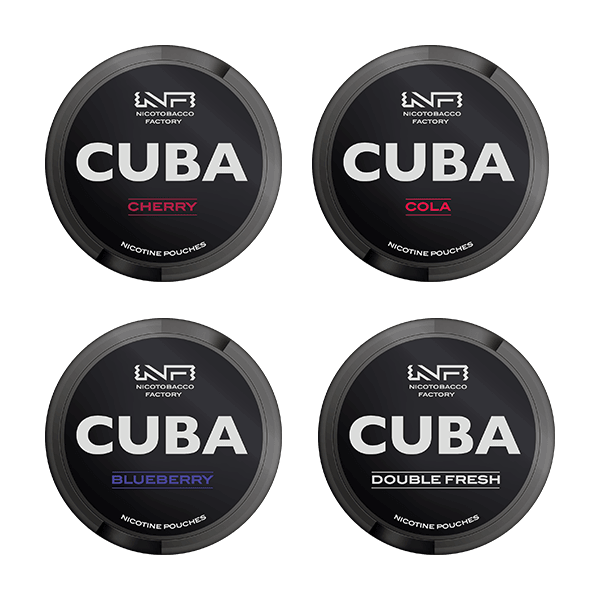 43mg CUBA Black Nicotine Pouches - 25 Pouches - Online Vape Shop