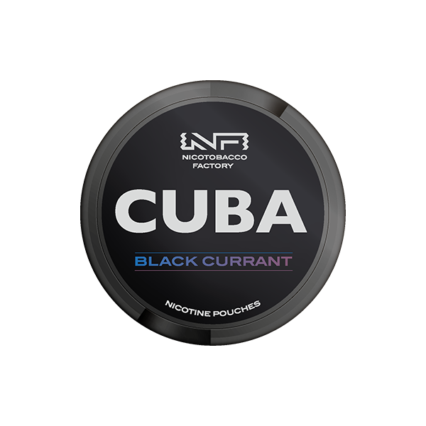 Sachets de nicotine noire CUBA 43 mg - 25 sachets