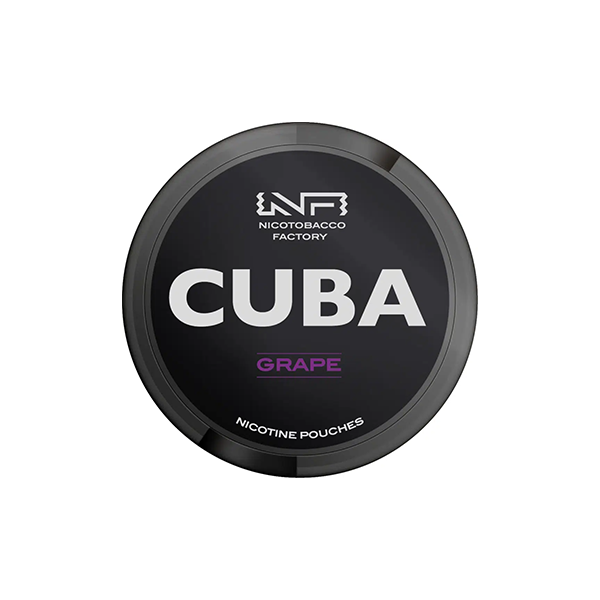 Sachets de nicotine noire CUBA 43 mg - 25 sachets