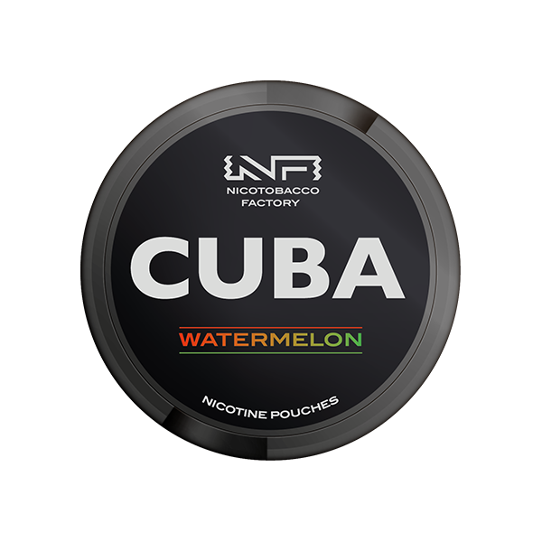 Sachets de nicotine noire CUBA 43 mg - 25 sachets