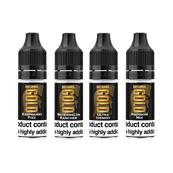 Britannia Gold 12mg 10ml E-Liquides (40VG/60PG)