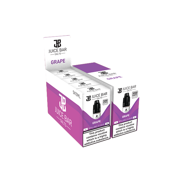 10 mg de sels de barre de jus 10 ml de sels de nicotine - paquet de 5 (50VG/50PG)