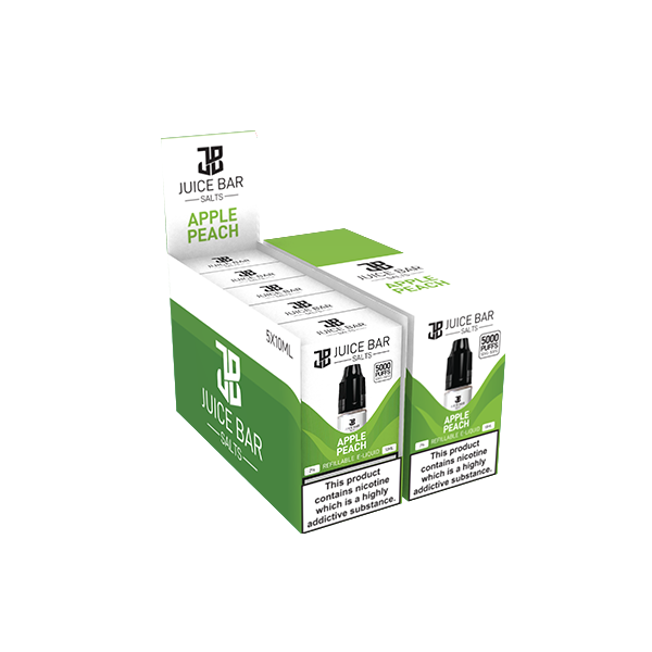 10 mg de sels de barre de jus 10 ml de sels de nicotine - paquet de 5 (50VG/50PG)