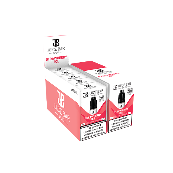 10 mg de sels de barre de jus 10 ml de sels de nicotine - paquet de 5 (50VG/50PG)