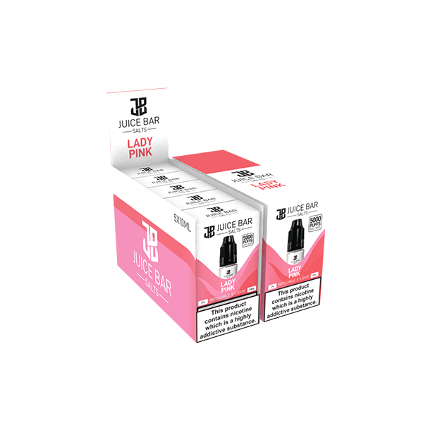 10 mg de sels de barre de jus 10 ml de sels de nicotine - paquet de 5 (50VG/50PG)