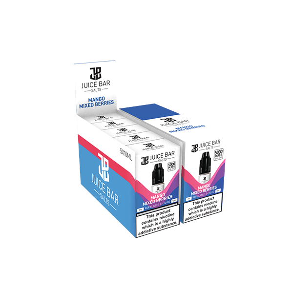10 mg de sels de barre de jus 10 ml de sels de nicotine - paquet de 5 (50VG/50PG)