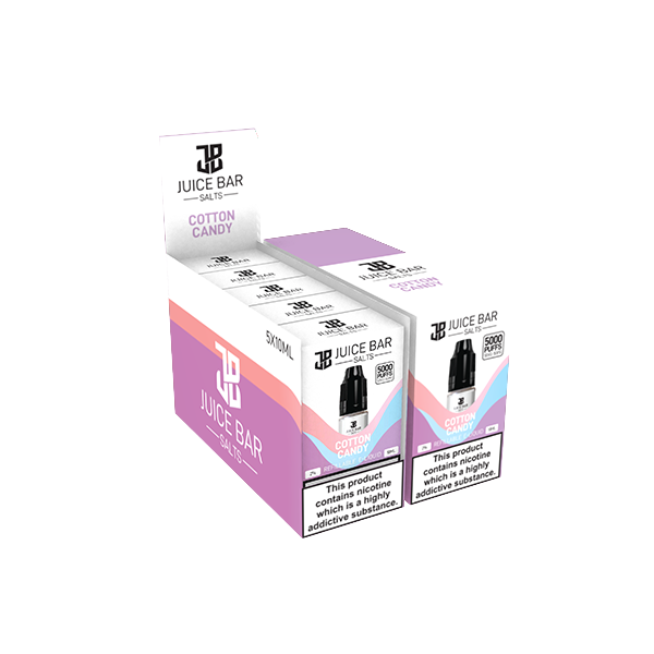 10 mg de sels de barre de jus 10 ml de sels de nicotine - paquet de 5 (50VG/50PG)