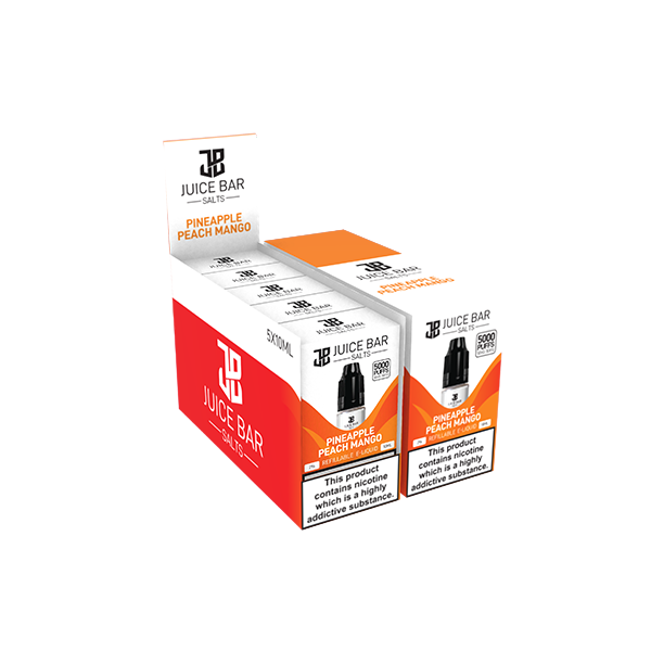 10 mg de sels de barre de jus 10 ml de sels de nicotine - paquet de 5 (50VG/50PG)