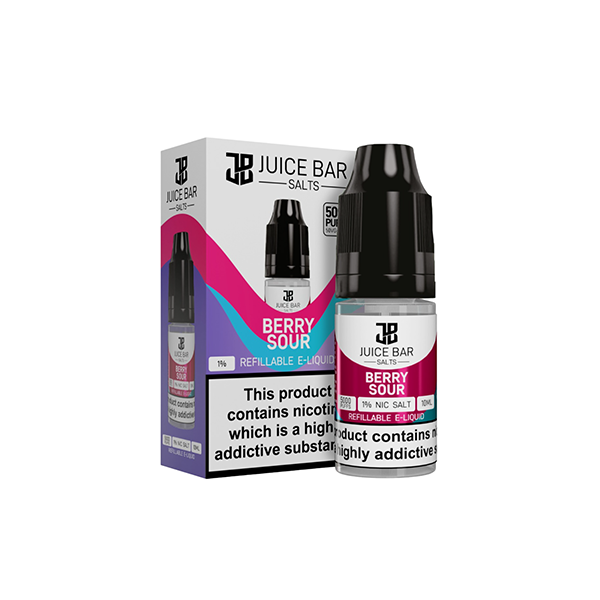 10 mg de sels de barre de jus 10 ml de sels de nicotine - paquet de 5 (50VG/50PG)