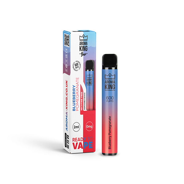 Dispositif jetable de Vape de la barre 600 de 0mg Aroma King 600 bouffées