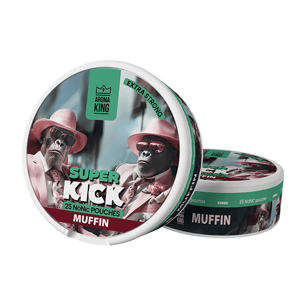 25mg Aroma King Super Kick NoNic Pouches - 25 Pouches - Online Vape Shop