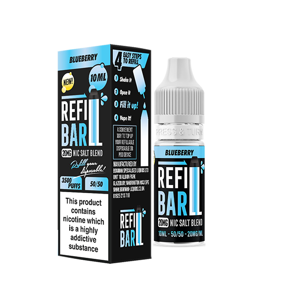 Recharge 20 mg de sels de barre 10 ml de sels de nicotine (50VG/50PG)