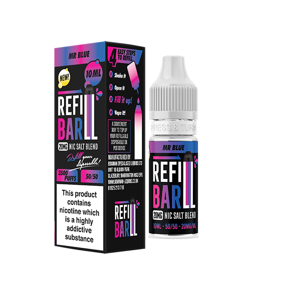 Recharge 20 mg de sels de barre 10 ml de sels de nicotine (50VG/50PG)