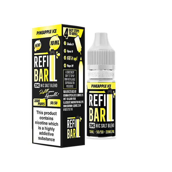 Recharge 20 mg de sels de barre 10 ml de sels de nicotine (50VG/50PG)