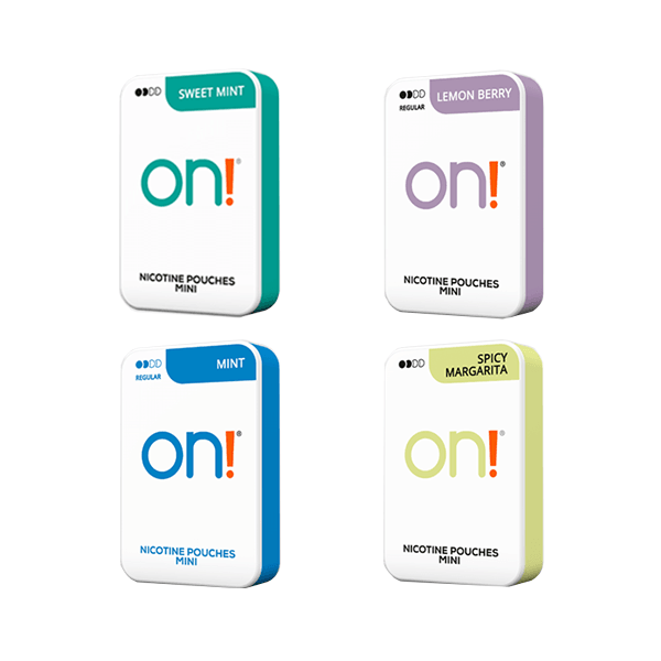 3mg On! Mini Regular Nicotine Pouches - 20 Pouches - Online Vape Shop