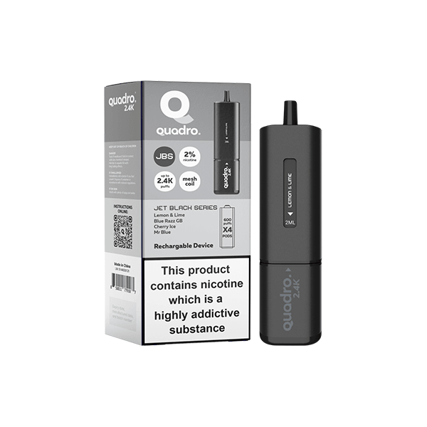 20mg Quadro 2.4K Pod Vape Kit 2400 Puffs - Online Vape Shop