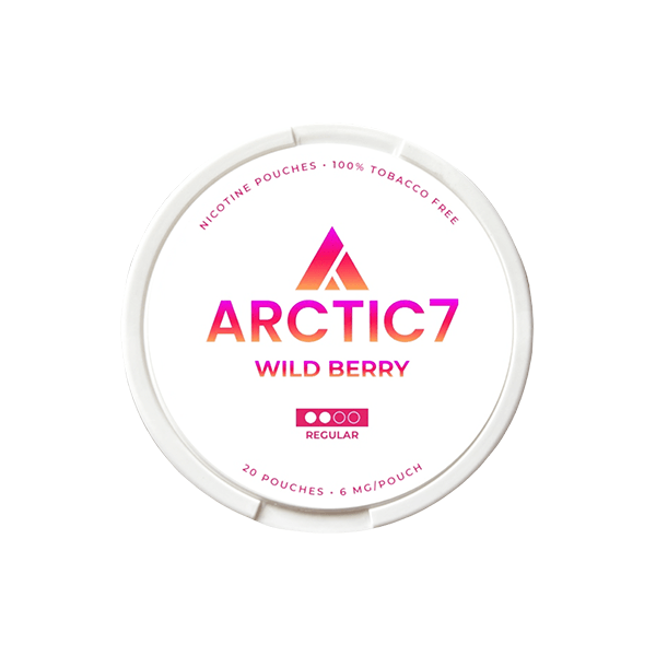 6mg Artic7 Wild Berry Slim Nicotine Pouches - 20 Pouches - Online Vape Shop