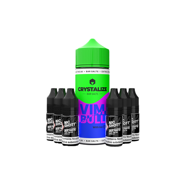 0mg Crystalize Bar Salts 120ml Shortfill (50VG/50PG)
