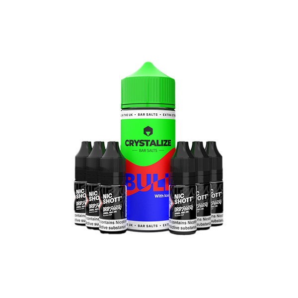 0mg Crystalize Bar Salts 120ml Shortfill (50VG/50PG)