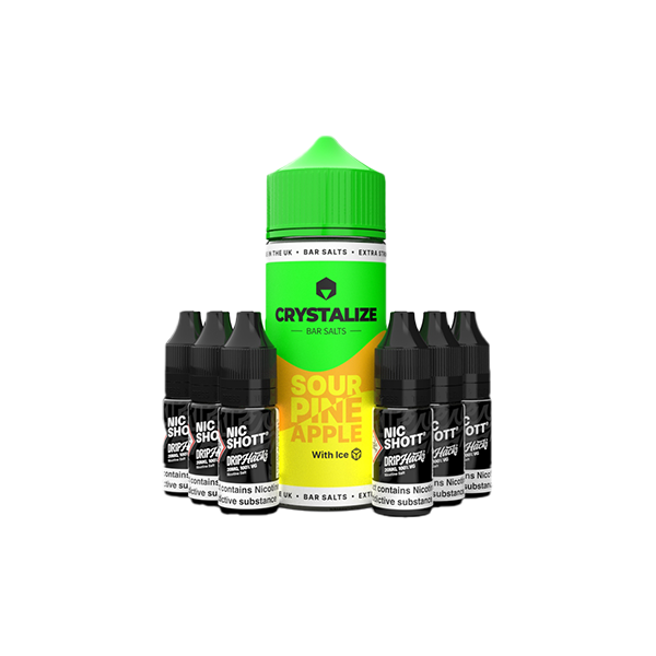 0mg Crystalize Bar Salts 120ml Shortfill (50VG/50PG)
