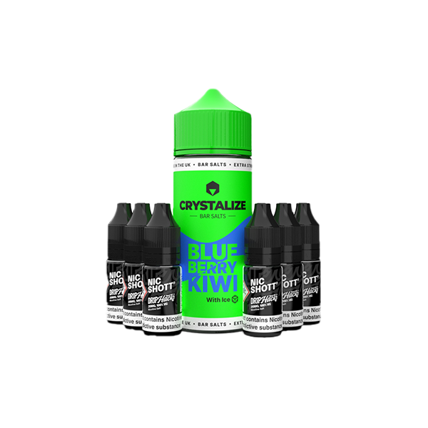 0mg Crystalize Bar Salts 120ml Shortfill (50VG/50PG)
