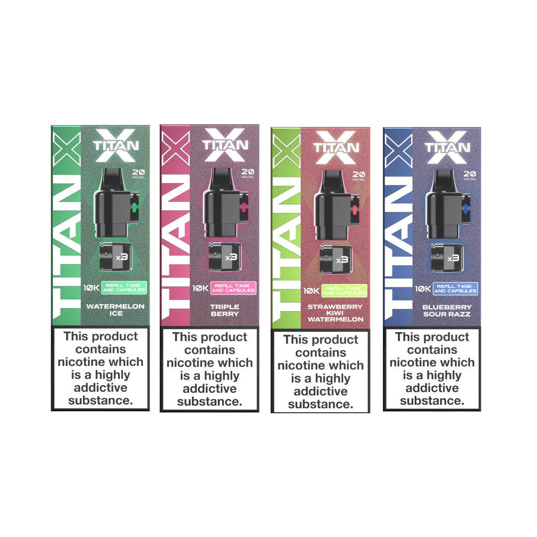 Titan X 10k Puff Prefilled 20MG Pods