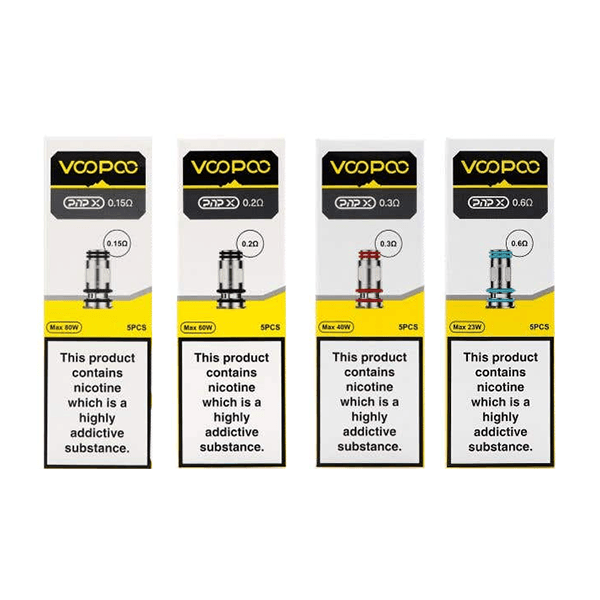 VooPoo PnP X Replacement Coils (0.15Ohm/0.2Ohm/0.3Ohm/0.6Ohm) - Online Vape Shop