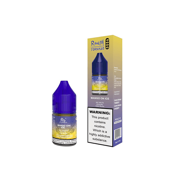 20mg RandM 9000 Tornado Nic Salts (50VG/50PG) - Online Vape Shop