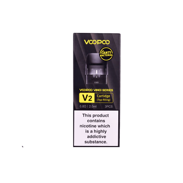 VooPoo Vinci V2 Replacement Cartridge Pods 0.8Ω/1.2Ω - 3Pcs - Online Vape Shop