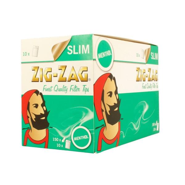 150 Zig-Zag Menthol Filter Tips - Pack of 10 Bags - Online Vape Shop