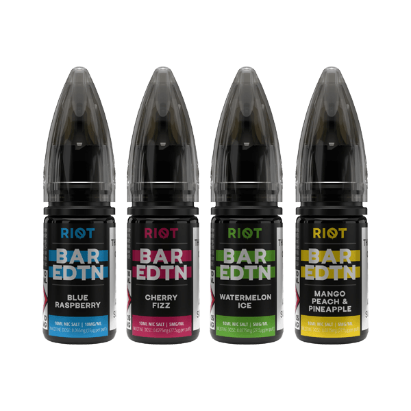10mg Riot E-liquid BAR EDTN 10ml Nic Salts (50VG/50PG) - Online Vape Shop