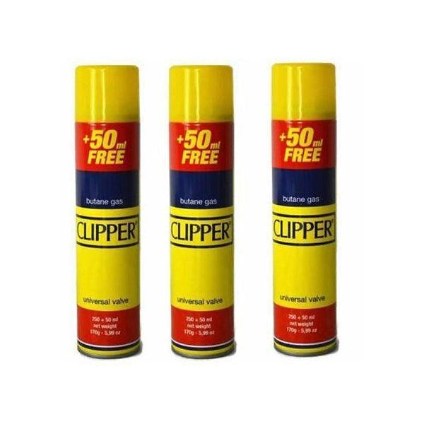 Clipper 300ml Butane Gas With Adapter Cap -Full pack - Online Vape Shop