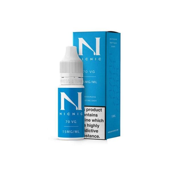 15mg Nic Nic Flavourless Nicotine Shot 10ml 70VG - Online Vape Shop