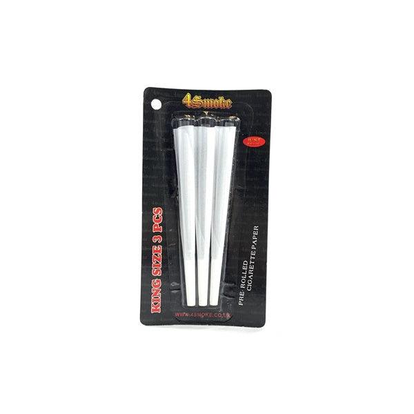 4Smoke King Size 3 piece blister Pre-rolled Rolling Paper - Online Vape Shop