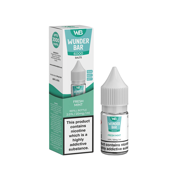 20mg Wunderbar 6000 Salts 10ml Nic Salts (60PG/40VG) - Online Vape Shop