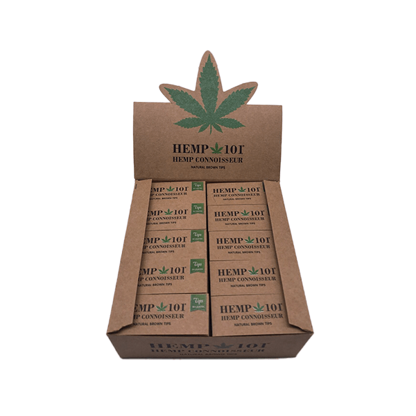 Hemp 101 Hemp Connoisseur Natural Brown Tips 50 Booklets - Online Vape Shop